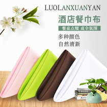 Cotton solid color beaten Cup cloth Western restaurant napkin hotel restaurant White Cup cloth red mouth cloth
