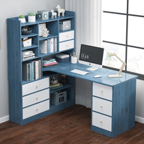 Computer desk desk desk home student bedroom corner simple corner bookshelf integrated small table rental room