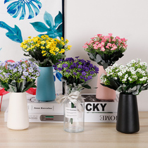 Nordic Simulation Flower Living Room Flower Arrangement Decoration Flower Bouquet Small Pendulum Pieces Indoor Silk Flowers Dry Flowers Handmade Plastic Fake Flowers Furnishing