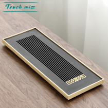 Touch Miss whole piece natural Wujin Stone tea tray simple household light luxury drainage stone kung fu tea table tea tray