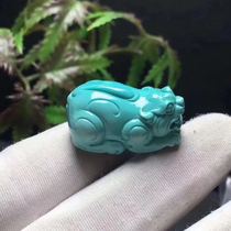 Natural original mine Yungai Temple Turquoise Pendant Carving