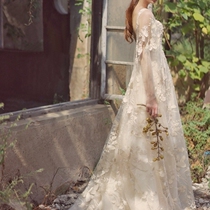 Special price flying sleeve fairy dress Forest photo light gauze outdoor tour photography studio lawn wedding VINTAGE