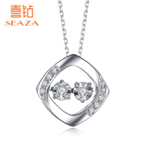Diamond necklace female group inlaid Diamond smart pendant 18K gold real diamond fashion choker new products