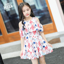 Childrens swimsuit Girl girl swimsuit Medium big virgin girl swimsuit Princess cute one-piece skirt style Korean fashion