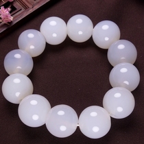 Drain Milk White Oil Moisturizing Rare White Moisturizing Hand Strings Agate < Round Full > Handstring hz01390U