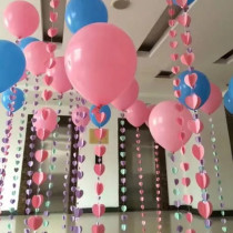 Balloon pendant love paper pull flower ornaments birthday party decoration helium balloon hanging flower wedding room layout