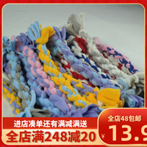 Made with all the homemade rope knot knitted pet pooch toy resistant to bite and teeth rope ball bites gold wool