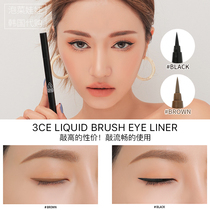 Spot Korea 3CE 20 years new extremely fine waterproof sweat-proof eye line liquid lasting without fainting dark brown