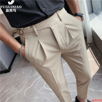 Rich Guido 90% Western Pants Mens Body Han Version Trend Coveted Men Casual Pants Slim Fit Slim Fit Slim Fit Pants