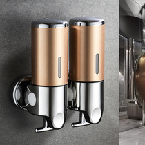 Household soap dispenser Wall-mounted punch-free toilet hand sanitizer bottle pressing bathroom shampoo shower gel box