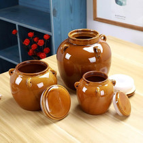 Household ceramic jar Storage tea jar Pickle jar Oil storage tank Earthenware jar Medium small salted duck egg jar