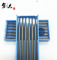 2 35mm handle wheel needle Blue box Olive core carving micro carving Wood carving Amber ivory carving Milling cutter Micro carving tool