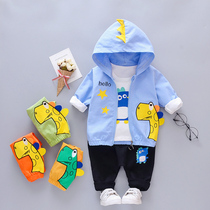 Childrens clothing boys autumn suit 2021 new small children cartoon cute children Sports Leisure spring and autumn three sets