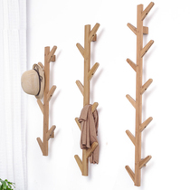 Simple modern hanger wall hanging creative wall simple branch branches solid wood coat rack wall hanging Nordic ins