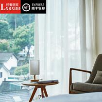 LXRXDD pure color cotton cotton window yarn custom modern minimal curtain yarn bedroom balcony window window