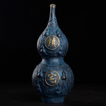 Copper gourd to transfer Feng Shui Town House office ornaments pure copper home decorations