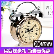 Alarm clock get up artifact children primary school students with boys and girls bedroom modern simple metal electronic precision alarm clock