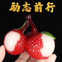 Color-changing lychee tea pet ornaments fine tea pet Zen small tea Flushing color-changing fruit ornaments tea from pet