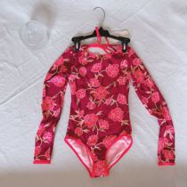 Foreign Trade Swimsuit Children Conjoined Swimsuit Retro Style Girl Swimsuit Surf Clothing Conservative Fashion 5-16 years old