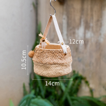 Japanese culvert Ornamental Basin F Fruit Cement Hanging Basket Floral Effectors Handmade Candy Color Nordic Wall-to-wall Home Living Room
