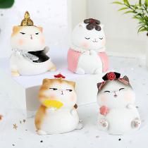 Palace cat Japanese retro desktop desk ornaments cure cute cartoon trinkets school gifts girls