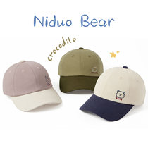 Nido Bear 2022 children hat spring autumn baby baseball cap male and female baby hat cute child duck tongue cap autumn