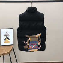 Autumn and winter cotton vest mens winter trendy warm vest vest mens winter trend thick sleeveless down cotton jacket