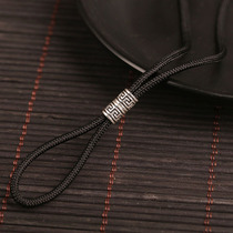 Tongyou Pavilion 925 silver safe buckle lanyard special pendant for men and women Jade rope hanging ring chain rope hanging neck