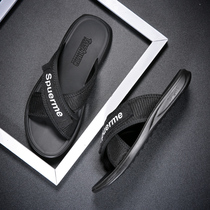 Tide brand summer slippers mens Korean version of the trend braided mens drag wear casual mens beach shoes cool slippers word drag