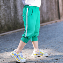 (Broken code clearance) boys sweatpants zhong xiao tong summer 7 Capri pants 2 3 san 4 five 6 years old baby pants 5