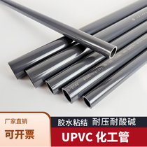 Sanyo PVC Chemical Pipe Plastic Water Supply Pipe UPVC Grey Industrial Grade Pipe PVC-U Straight Pipe National Standard PN16