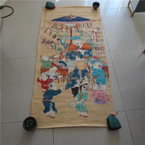 Ancient painting hanging painting Qingdai virtuoso paintings Huang Shan Shou character paintings The famous herringbone painting True handwriting Antiquity