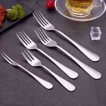 Fork tableware stainless steel fruit fork dessert household fruit creative 304 set Western food children spoon steak