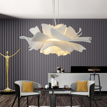 Restaurant chandelier bedroom led simple modern Nordic restaurant light 2021 new designer sense net red creativity