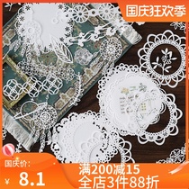Letters lover lace note paper universe dream catcher Roman alphabet Palace color hollow creative hand account material