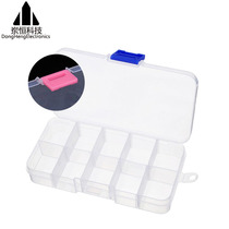 IC patch parts box Electronic components box PP storage box storage box can be split 10 grid plastic box