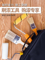 Van bamboo indoor and outdoor wall painting DIY construction tool protective film texture paper thumb small roller brush