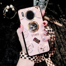 Applicable Huawei mate30 mobile phone shell 20x female section nova5pro upscale limited 5i new fashion 5ipro net red personality creative 4e girl silicone 3 anti-fall with hanging rope 2