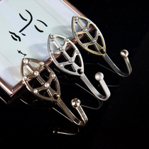 Curtain adhesive hook wall hook accessories European high-end luxury villa alloy curtain fixed hook buckle G150