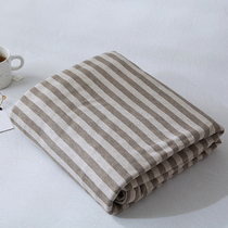 Nordic guinea pig cotton quilt cover single solid color stripes simple single double knitted cotton cotton quilt cover bedding