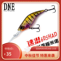 DNE to go to the road sub-dive SHAD long tongue plate Minino Mandarin fish bass fishing bottom deep water slow floating lout Luya bait