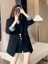 Western suit womens blouses Han version loose leisure 2022 new spring fall net red and lazy wind 100 hitch a small suit blouse