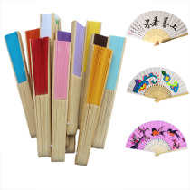Color Blank Fan China Wind Xuan Paper Men and women Folding Fan children Painting and calligraphy Calligraphy And Calligraphy for the Creation of Paper Fan