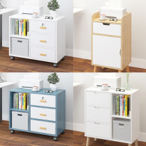 Office wooden filing cabinet with lock storage locker Mobile low cabinet drawer type small cabinet mobile cabinet mobile cabinet