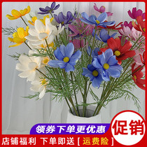 Persian Chrysanthemum Emulation Floral Table Swing Piece Office Decoration Bouquet Indoor Plastic Geranon Fake Flowers Foreign Chamomile Chamomile