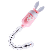 Mystery Ji Lianzhu vibrating anal plug Electric vestibule pulling beads Happy cat and rabbit tail anal plug Fun chrysanthemum female supplies
