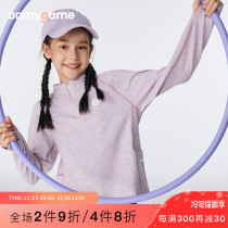 onmygame autumn winter girls fleece long sleeve sports t shirt children thick fast dry training sports shirt bottoming shirt