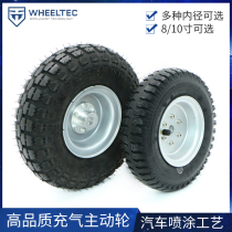 Active wheel load bearing wheel with keyway 8 inch inflatable wheel intelligent car robot unmanned car AGV wheel