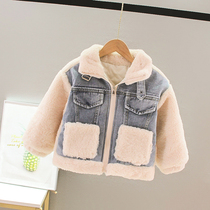 Childrens clothing boys cotton coat winter 2021 new childrens winter mens baby handsome winter boy thickened tide