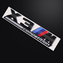 Suitable for BMW x3 tail label Thunder version x4 original car M sports rear car logo black modified three-dimensional decoration supplies